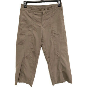Patagonia - Brownish green athletic Capri pant adjustable waist women size 6